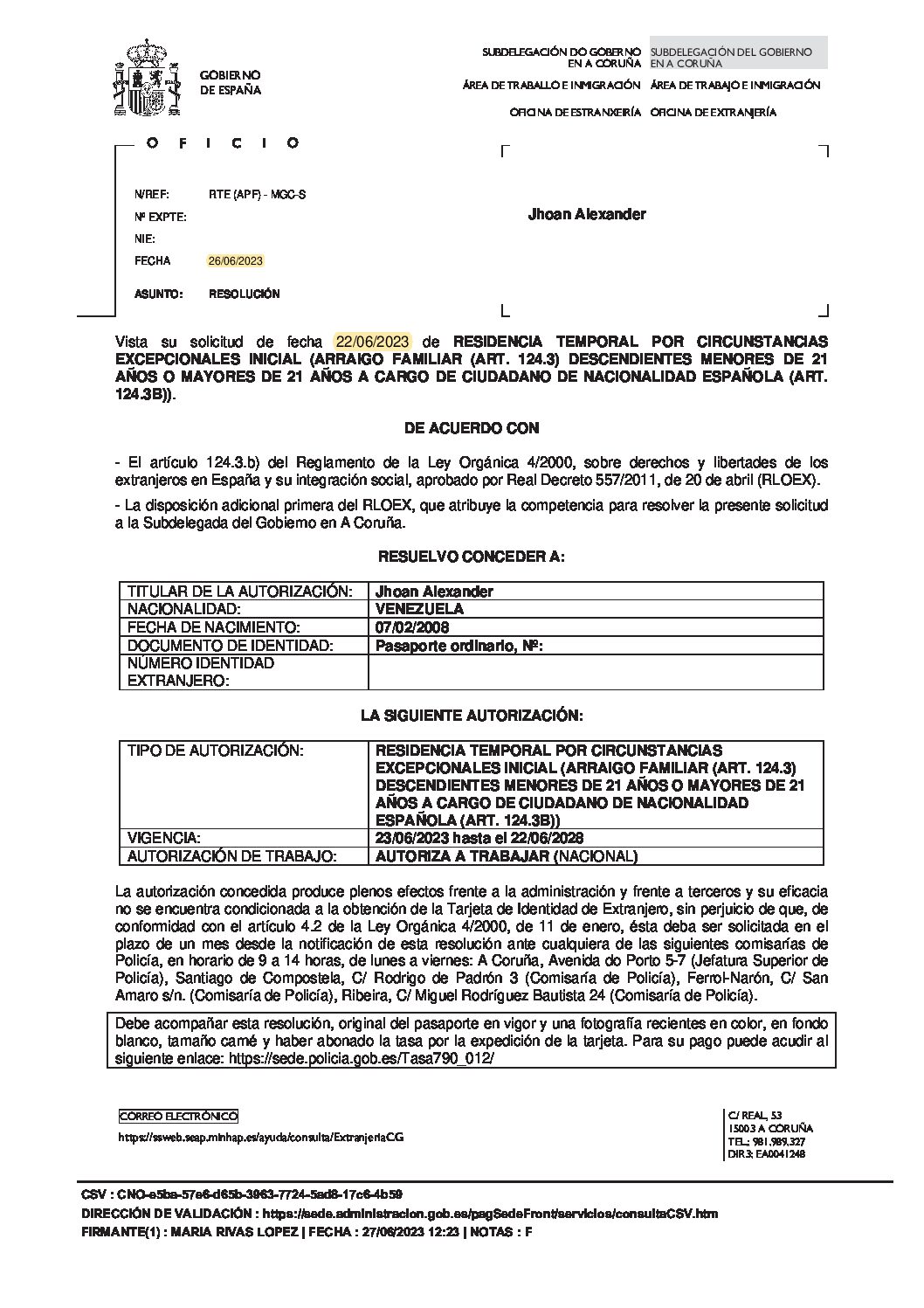 Lee más sobre el artículo NUEVA Concesión por Arraigo Familiar en solo 4 días!